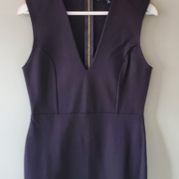 Lulu's L Contemporary Minimalist Workwear Evening Classic Black Sheath Dress - Picture 4 of 10